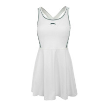 (14 UK, White/Forest Green) Slazenger Womens/Ladies Flared Scoop Neck T-Shirt Dress