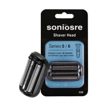 Braun Series 5/6 (53B) Replacement Head - Black Blade compatible with 5018s 5020s 5020cs 5031s 5050cs 6020s 6072cc