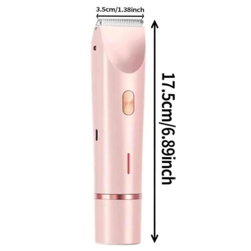 Rasoio elettrico 2 in 1 - DIFFERENTLY - Rosa - Impermeabile - Ricaricabile - Utilizzo a secco e bagnato 1