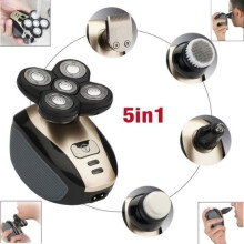 5-in-1 Electric Beard/Hair/Nose-Ear Trimmer for Men, Waterproof Beard Shaver, Trims Beard, Arm, Nose, and Ear Hair (Food Grade)