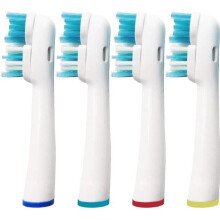 Replacement heads - Oral-B - Dual Clean - Pack of 8 - Compatible with multiple models - White