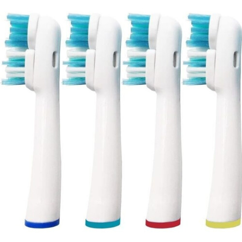 Replacement heads - Oral-B - Dual Clean - Pack of 8 - Compatible with multiple models - White