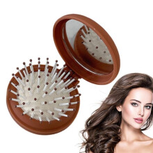 Hairbrush for bag - Small hairbrush, pocket hair comb, travel hairbrush, mirror hairbrush