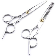 2-piece barber's scissors set, professional hair cutting scissors, salon scissors, thinning/thinning scissors