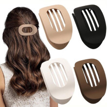 Hair clips - 4 pieces - Matte - Comfortable - Hair accessory - Hair clip - Curved flat clips - Claw clip
