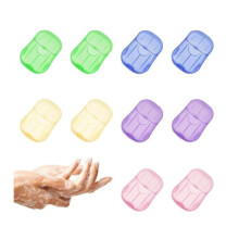 Disposable Paper Soap - Set of 10 Boxes - 200 Sheets - 5 Colors - Mixed
