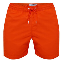 (M, Orange) Calvin Klein Mens Tape Swim Shorts