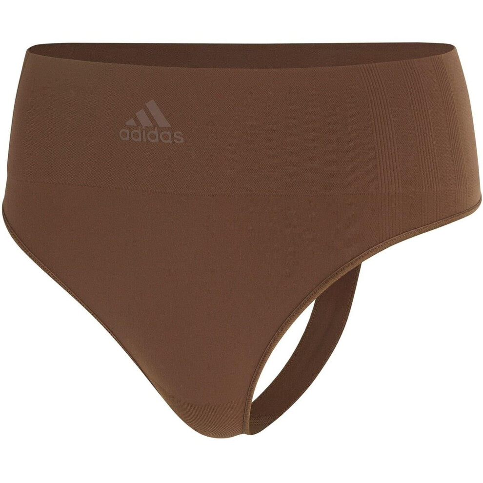 Adidas (14 Uk, Mocha) Womens/Ladies Seamless Thong