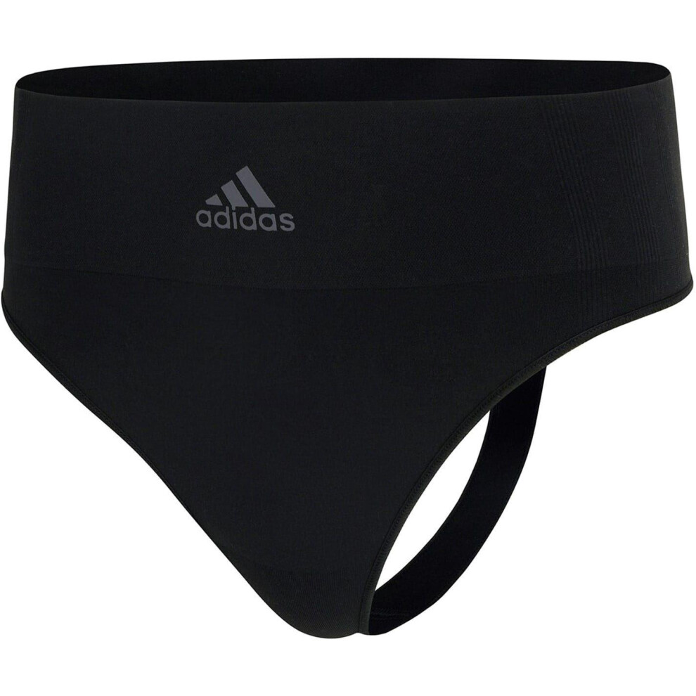 Adidas (8 Uk, Black) Womens/Ladies Seamless Thong