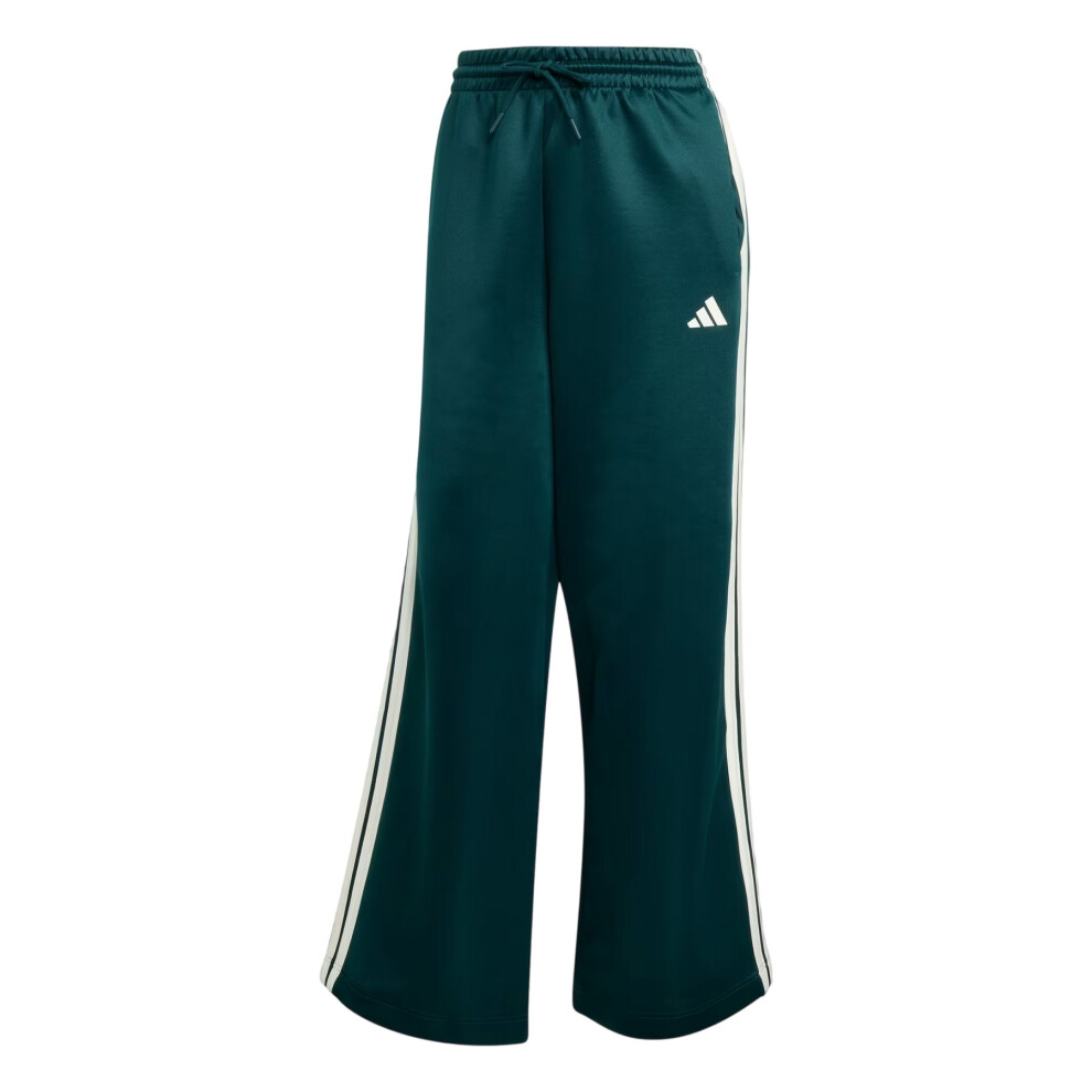 Adidas (16 Uk - 18 Uk, Ivy) Womens/Ladies Firebird 3 Stripes Loose Jogging Bottoms