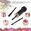 4-in-1 Portable Makeup Brush Set, Retractable Design, Black 3