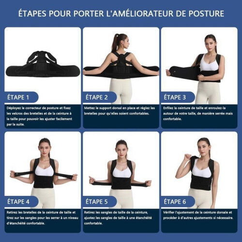 Posture Corrector Back Support for Women, Back Support Belt for Men, Back Posture Corrector - M 1