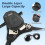 Motorcycle Leg Bag - Tactical - EVA Shell - Waterproof - Leg Strap - Black 5