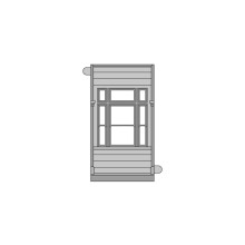 Ratio GJ02 LNWR Grand Junction Station Building Components: 4 Window Panels HO/OO Gauge