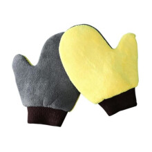 2-teilige Autowaschhandschuhe, Mikrofaser-Autowaschhandschuhe, super saugfähige Chenille-Waschhandschuhe zum Waschen