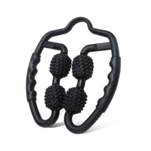Massagerolle mit zwei Winkeln und 3D-Schaumstoffstab, 360-Muskelrolle für Beine, Taille, Unterarme und Nacken