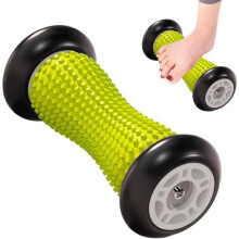 Massagerolle – Grün und Schwarz – TPE+TPR – 17 x 7 x 7 cm – Bei Plantarfasziitis