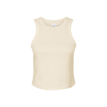 (XXL, Solid Natural) Bella + Canvas Womens/Ladies Micro-Rib Racer Tank Top