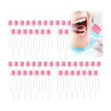 100 stuks mondverzorgingsstaafjes, wattenstaafjes, mondsponsjes voor mondhygiëne, katoenen sponsjes voor mondverzorging