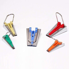 Set di 5 strumenti per bordatura in sbieco per macchine da cucire e quilting, ideali per lavori artigianali.