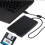 USB floppy disk drive, 144MB external USB floppy disk drive, slim design, plug and play for Windows 2000/XP PC, black label 1