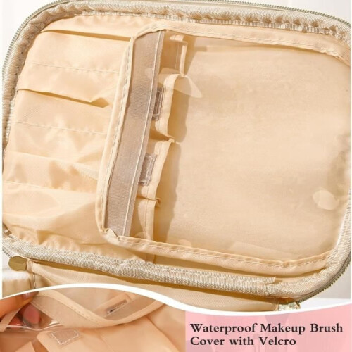 Toiletry bag - Pink - Synthetic leather - Large capacity - Practical compartments - Zipped 2
