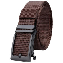 Cintura da lavoro da uomo in nylon per esterni, lunga 125 cm, con fibbia in lega - Marrone
