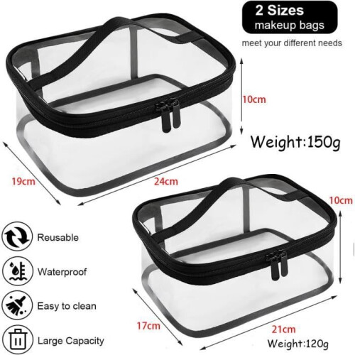 Toiletry Bag - Not specified - Transparent - Waterproof - Waterproof - Carrying handle 1