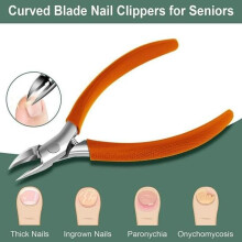 Professionelle Nagelknipser für Paare, Nagelknipser aus Edelstahl, spitze Nagelknipser für dicke, eingewachsene Nägel, Griff