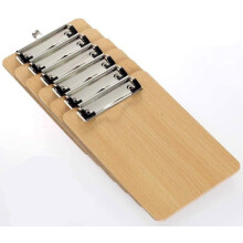 Set of 6 A4 clipboards, low-profile clipboard with sturdy spring-loaded handle and concealed hanging hole
