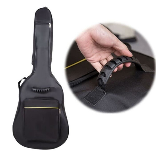 Waterproof classical guitar case with double strap - Black 40"41" 2