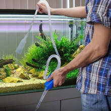 Aquarium Vacuum Cleaner Kit Pump for Cleaning Powerful Siphon for Complete Aquarium Draining, 170cm