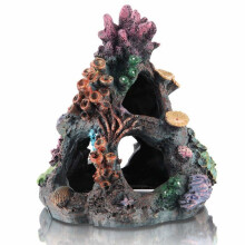 Coral aquarium decoration, rock mountain cave ornaments for Betta fish