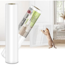 Kratzfester Sofaschutz für Katzen, 30 cm x 100 m, Kratzschutz für Möbel, Türen, Wände, Sofas, Arbeitsplatten
