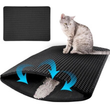 Cat Litter Mat 60 x 45cm Waterproof Cat Litter Mat for Litter Box