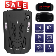 Car Radar Full Band V7 Speed Police Safe Detector Vehicle Voice Alert Laser 360