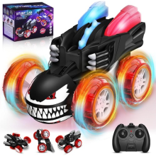 360 Flips Remote Control Cars 2.4GHz 4WD RC Stunt Car Toys with LED Lights UK