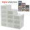 12X Plastic Shoe Storage Boxes Drawer Stackable Foldable Organiser Clear Duarble 1