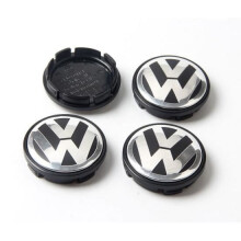 BEQ - 4pcs 56MM Wheel Hubcaps VW Logo Wheel Trims Volkswagen Emblem 1J0601171