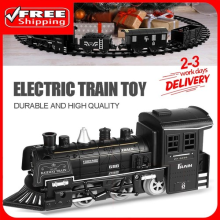 NEW Illuminated Electric Locomotive with Cargo Sounds LED Lights ift for Kids UK