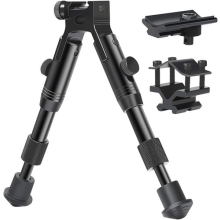 Rifle Bipod 3Inch Adjustable Bipod with Adapter for Hunting Shooting Non-Slip UK