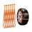 Snow Chains - Universal - 10 Pcs - Orange - Easy Installation - Car Compatible 1