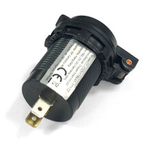 INF 12V/24V QC3.0 Kfz-Ladegerät mit Schutzhülle – Schwarz