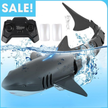 Remote Control Dinosaur Kids Whale Shark Diving Rc Boat Light Spray Water Toy UK