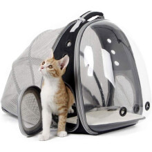 Cat Backpack - HANDEIU - Expandable - Transparent with Bubbles - Lightweight - 6 kg Max