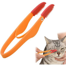 Hundekamm, Silikonbürste, Fleckenbürste für Hundetränen, Nasenausschleim-Entferner
