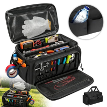 Heavy Duty Tool Bag Large 14" Multi-Pocket Organiser Waterproof for Electrician