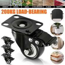 4x Casters 200kg Load-Bearing Capacity For Wheelbarrow Workbench Low Noise NEW