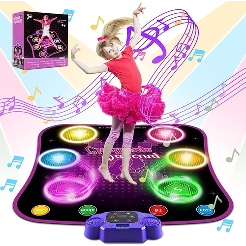 Dancing Mat With Bluetooth With 6 LED Light Arrows 5 Play Modes Non-Slip Mat