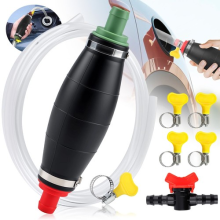 Multi Use Siphon Pump Hose Set Manual Fuel Oil Transfer Tool for Car Lawnmower